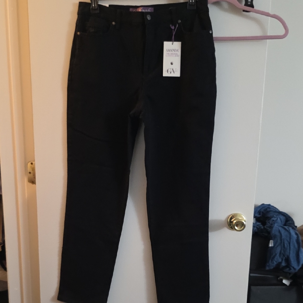 Gloria Vanderbilt Classic Black Straight Leg Jeans